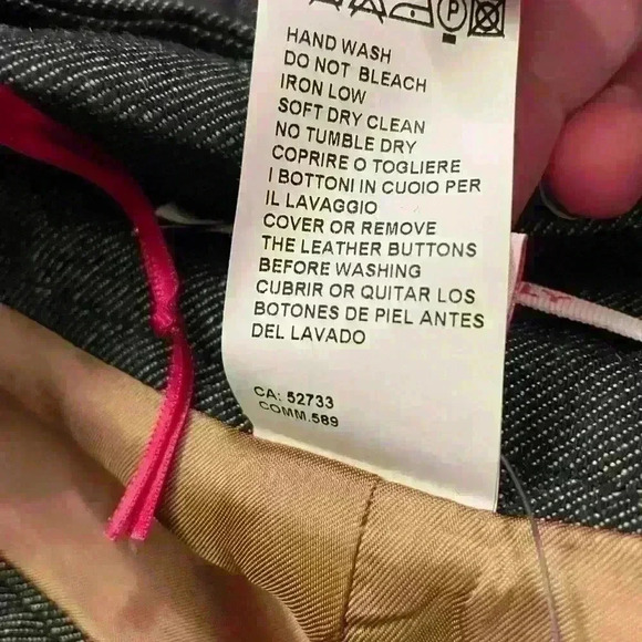 A line black chambray skirt. NEW WITH TAGS - Picture 7 of 7